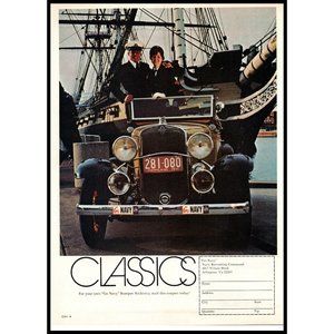 1977 US Navy Recruiter Recruiting Vintage Print Ad Sailing Ship Harbor Wall Art